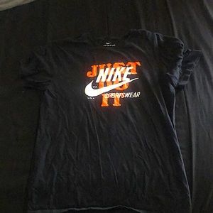 Nike- black/orange/white athletic tee